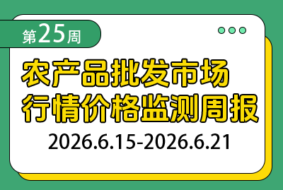 2026年第25周农产品批发市场行情价格监测周报